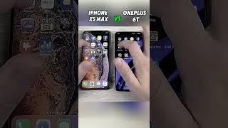 iPhone XS Max vs OnePlus 6T Speed Test!  Old Flagships Battle!#shorts#viralvideo