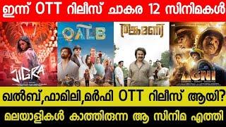 New Malayalam Movie Qalb,Jigra OTT Release Today | Today OTT Releases Malayalam Movie | Family OTT