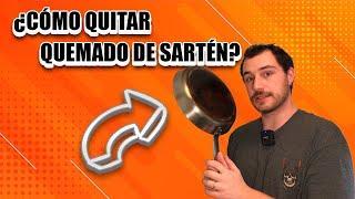 COMO QUITAR QUEMADO DE SARTEN! 3 FORMAS DE ELIMINAR LO NEGRO DE LA SARTÉN.