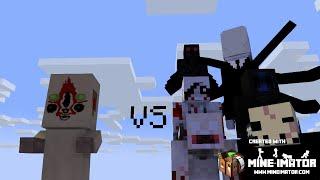 SCP 173 vs Creepypastas Minecraft Animation (SCP vs Creepypasta)