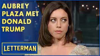 Aubrey Plaza Met Donald Trump as Noddy the Elf | Letterman