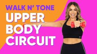 Feel Strong in this Weighted Upper Body Tone + Cardio Workout [POP MIX]