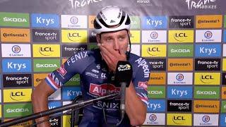 Mathieu van der Poel Overcome With Emotion After Tour de France Win