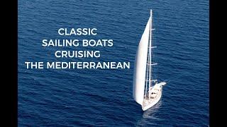 Classic sailing boats cruising the Mediterranean / 4K Drone / AJN Films