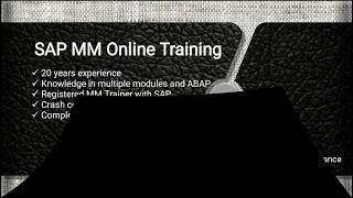 SAP MM Online Training