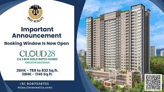 Exciting News | New Project | Cloud 28 | by Oree Reality | Secure Your 2BHK or 3BHK Home |