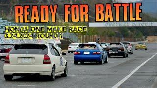 CRAZY CIVIC Battles at Central Circuit Kansai JAPAN | ZEROFIGHTER Honda One Make Race N1/N2/S Builds