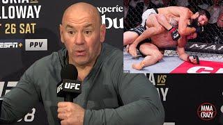 Dana White Reacts to Khamzat Chimaev BREAKING Robert Whittaker JAW at UFC 308