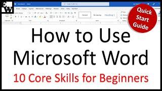 How to Use Microsoft Word (10 Skills in 10 Minutes!)