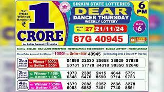 21-11-2024-6:00 baje ka result nagaland state lottery