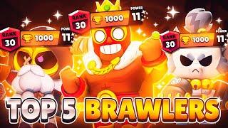 Top 5 Brawlers in Brawl Stars (New Meta)