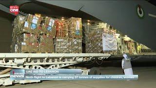 UAE sends 9th flight with 37 tonnes of aid to Lebanon