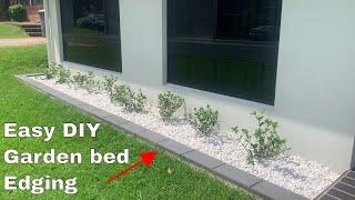 How to make a garden bed edging  - Easy DIY