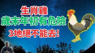 歲末年初的12月和1月，生肖雞有危險！3個地方絕對不能去，否則招災破財！必看！ #生肖雞運勢 #生肖雞運程 #屬雞運勢 #屬雞運程