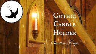 How to Make an Wood and Copper Gothic Candle Holder ( wall lamp,  sconce)