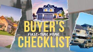 First Time Home Buyer Checklist - New Brunswick