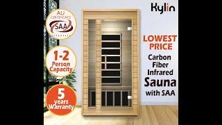 Kylin Carbon Fibre Heating Far Infrared Sauna 1 2 Person  023LEC display