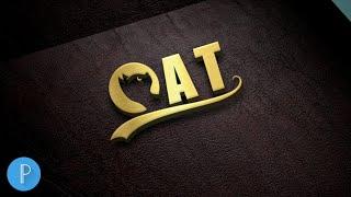 Cat Logo Design In Pixellab | Professional Logo Design