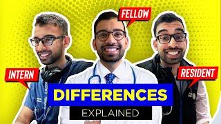 Intern Vs. Resident Vs. Fellow [What's The Difference]