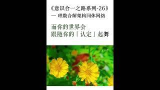 意識合一之路系列之二十六    理數合解架構同體網絡#易經 #金剛經 #八字