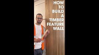 How to build a timber feature wall | DIY