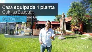  Fabulosa CASA de 1 PLANTA en venta |  QUINTAS BASPUL, Mérida Yucatán |