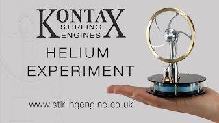 Helium Experiment with a Stirling Engine  (Kontax Engineering Ltd engine)