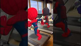 Spidey's Treadmill Slip-Up! Spin & Ghost-Spider's Gym Day Antics!