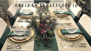 New|Holiday Tablescape Ideas| How to Create a Elegant Tablescape