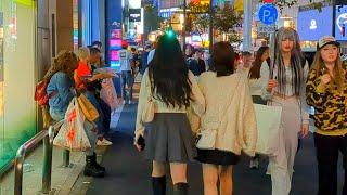 [4K 60fps] Shibuya Night Scenery.  # Walking tour in Shibuya. Tokyo, Japan. October 2024