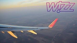 WizzAir A321-231 Sunrise Takeoff from Budapest and Cloudy Landing in Milan Malpensa