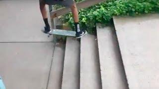 FIRST 4 STAIR OLLIE!