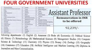 With Only PG Rs 92,239 pm | Assistant Professor Vacancies Recruitment Notification in Govt. College