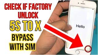 How to check iphone if it is factory unlock