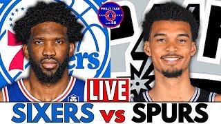 Sixers vs Spurs Live Play-By-Play & Postgame Show