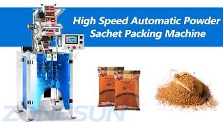 How To Use High Speed Powder Sachet Filling Sealing Machine(4 sides packing)?