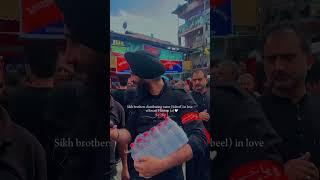 Sikh Brother Distributing Water (Sabeel) in Love of Imam Husain a.s.|Muharram 2024 |#karbala