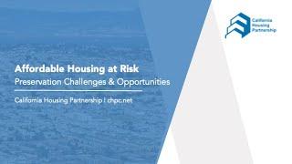 Affordable Homes At Risk Webinar 2023