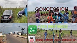 1800$ 20/23m concession madame faveur mubamba menkao péage 900m du péage.  +243999697832