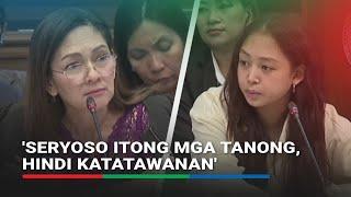 'Sumagot kayo nang maayos!' Cassandra Ong reprimanded by Hontiveros at Senate hearing | ABS-CBN News