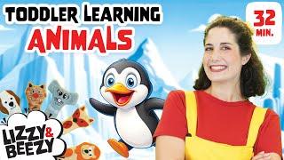 Learn Animals for Kids | Old Macdonald Had a Farm Song | Finger Family, Animal Sounds & Kids Songs