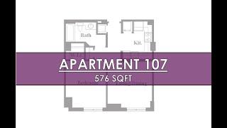 Apartment 107 (576 sqft)