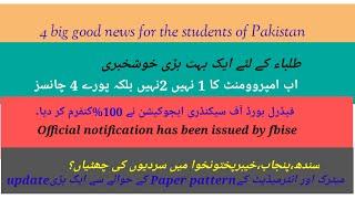 Special exams results|winter vacations|IBCC and fbise improvement policy|paper pattern 2021 22