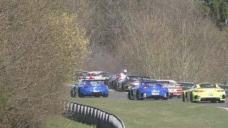 angry Race Driver after failed overtake, Nürburgring Nordschleife , VLN Lauf 1 / 2017