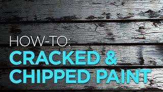 Simple Cracked & Chipped Paint Effect using a Wood Block