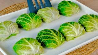 1 cabbage and 150g lentils! This season I make it every week! Easy and delicious cabbage recipe!