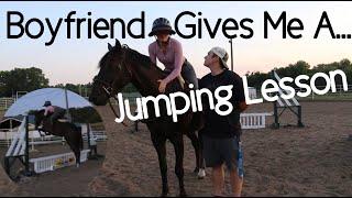 NON EQUESTRIAN Gives Me A Jumping Lesson!