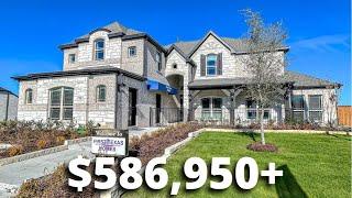 LUXURY ELEGANT 2 STORY MODEL HOUSE TOUR NEAR DALLAS TEXAS | 5 BED | 3.5 BATH | 4245 Sqft | $586,950+