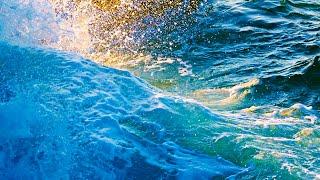 Stunning Ocean Water Slow Motion 4K — Beaches/Waterfalls Nature Stress Relief Screensaver (No Sound)