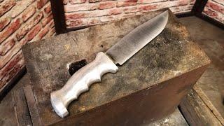 How to make a cast aluminum knife handle